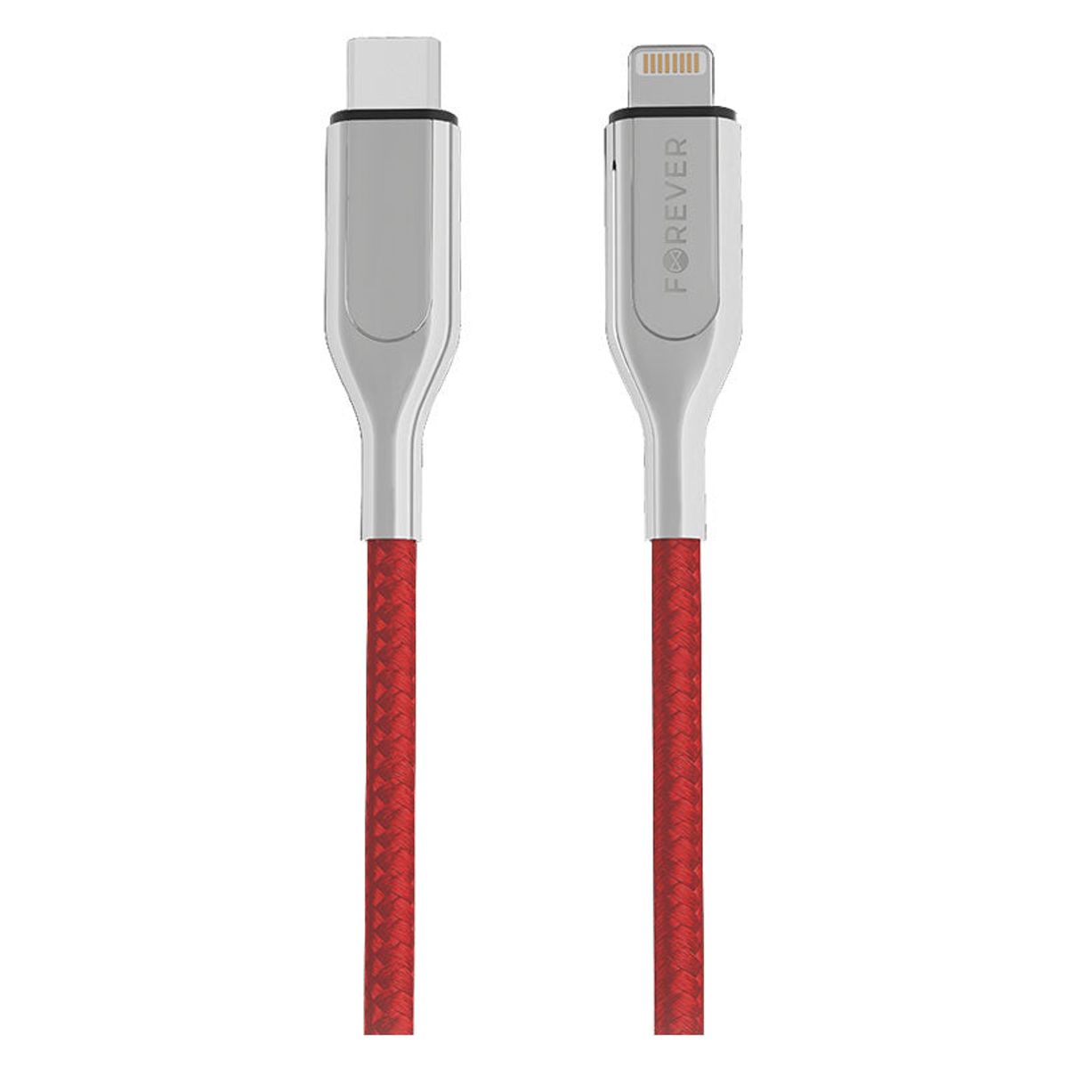 Forever Core 1,5m Mfi USB-C til Lightning Kabel, Rød