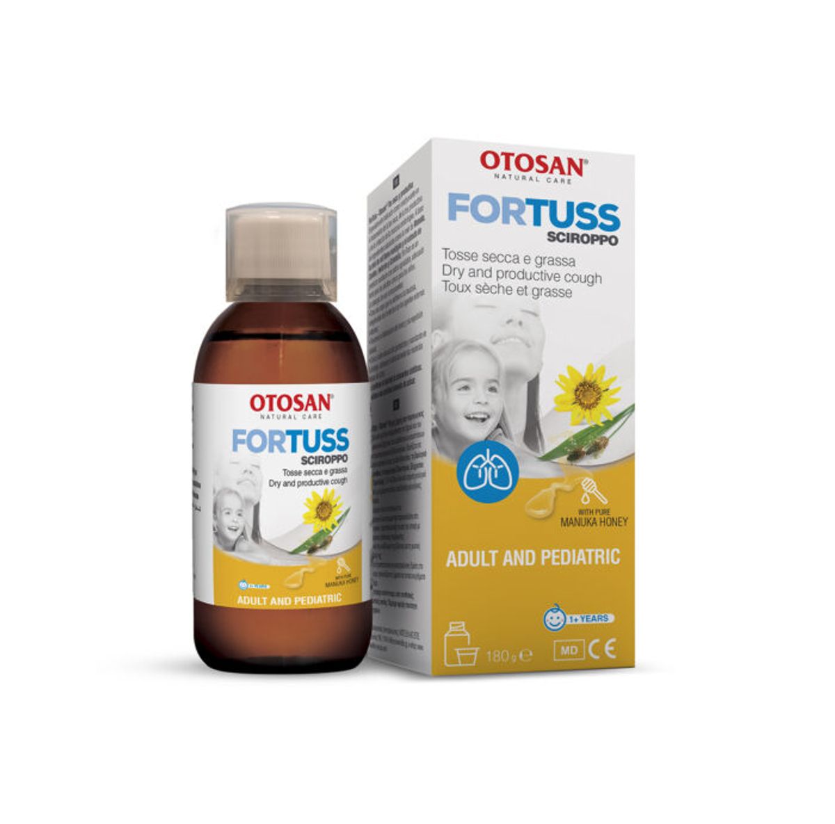 Fortuss Otosan hostesaft m. Manuka honning