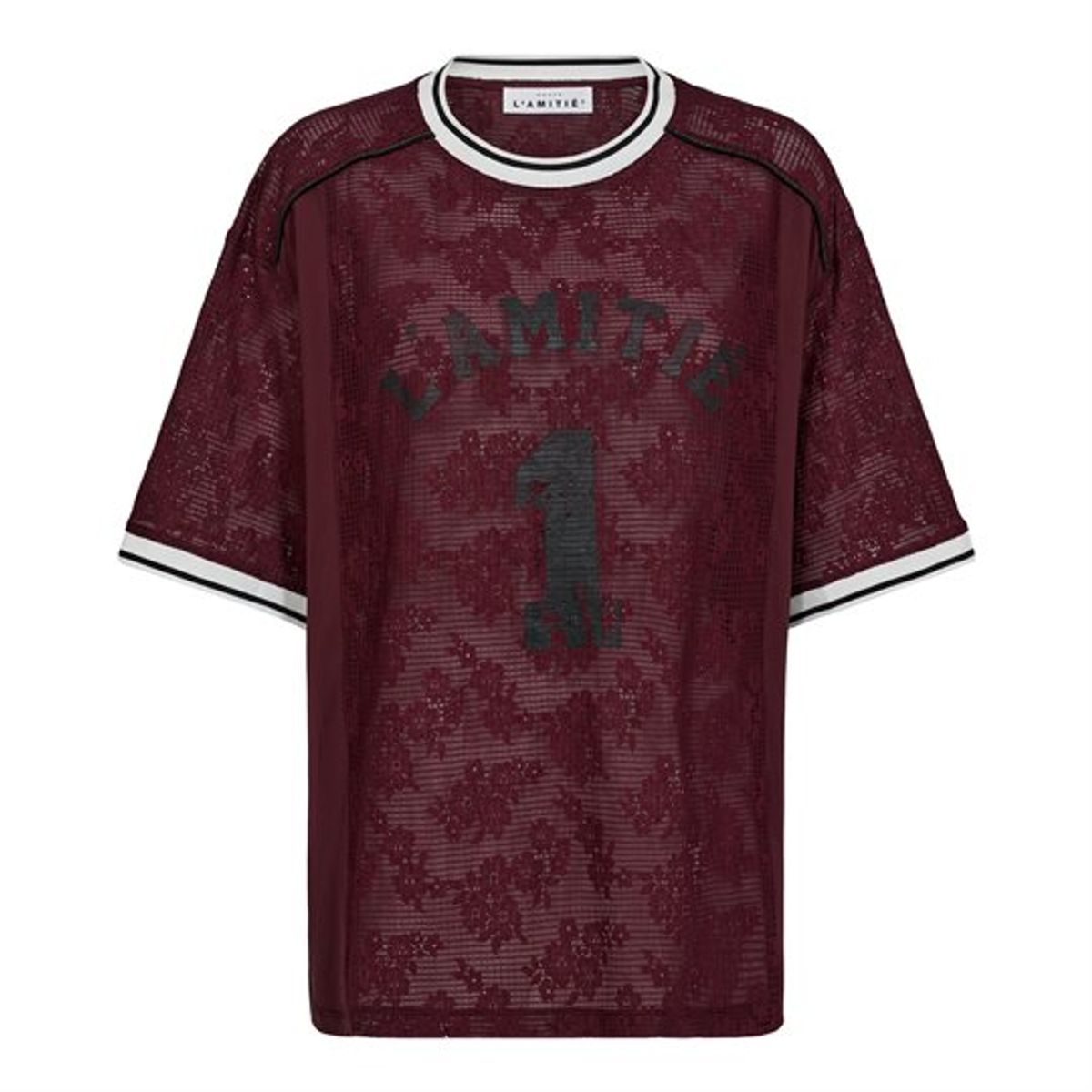 FORUDBESTILLING (NOV/DEC) Haute L ' Amité - Sporty Lace Football Tee - Amarone