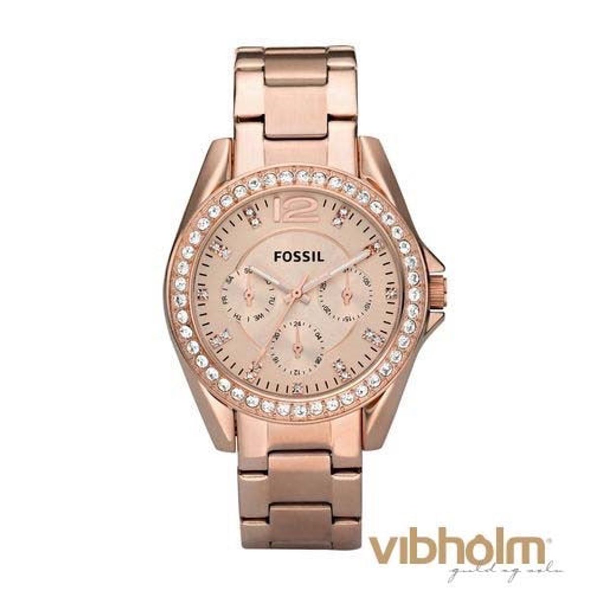 FOSSIL - Riley dameur rosaguld ES2811