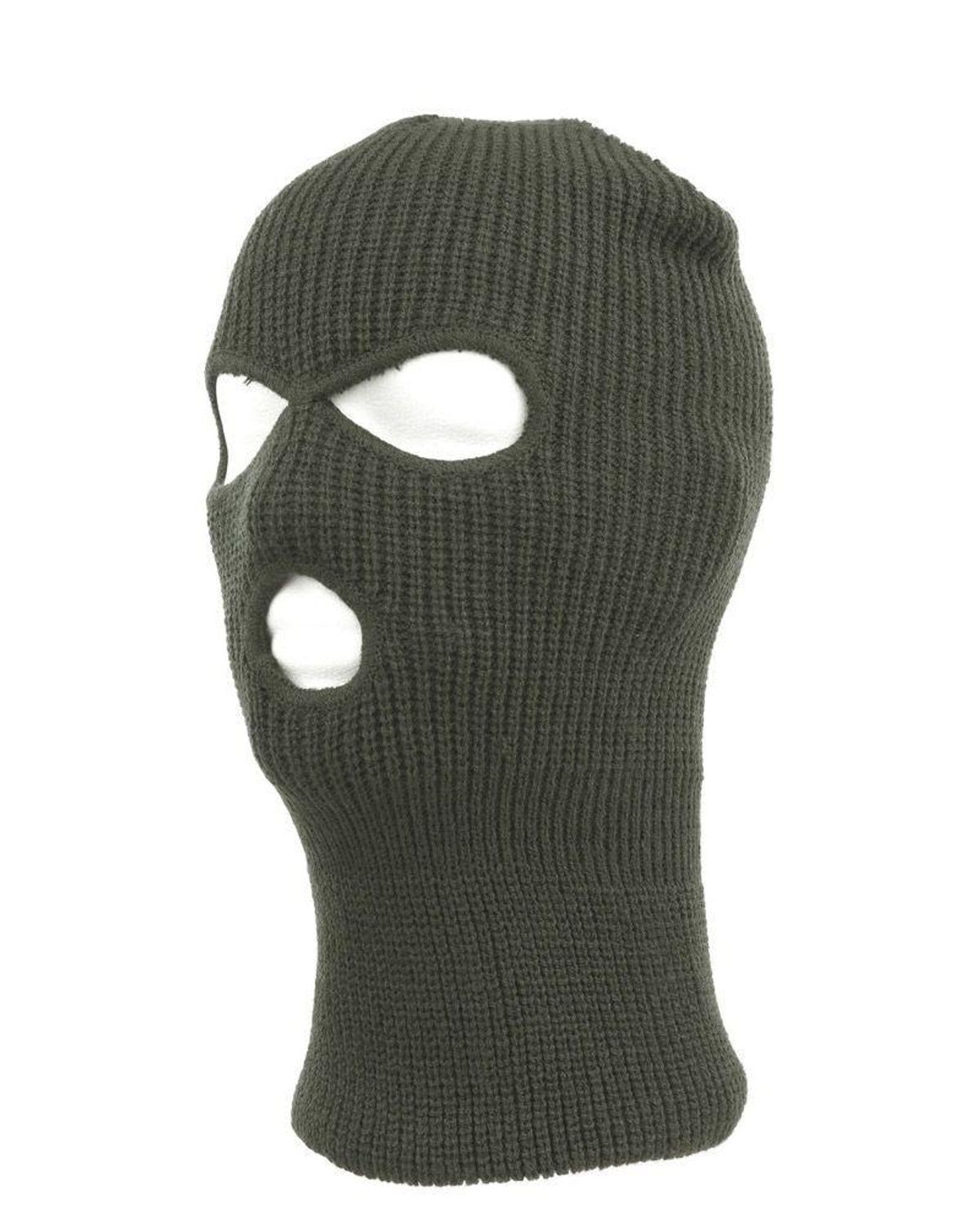 Fostex Akryl Balaclava 3-hul Oliven