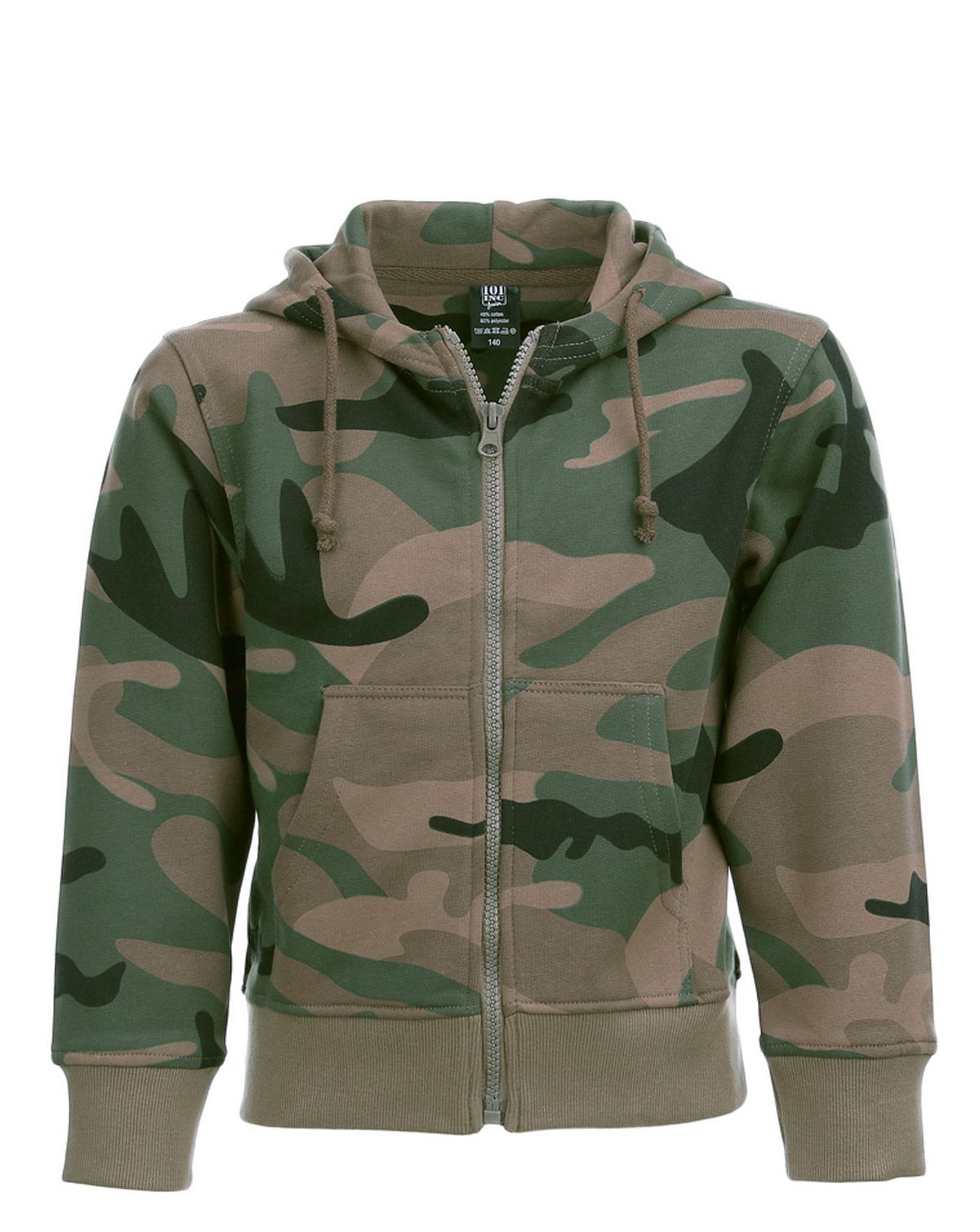 Fostex Camouflage Hoodie Børn Woodland