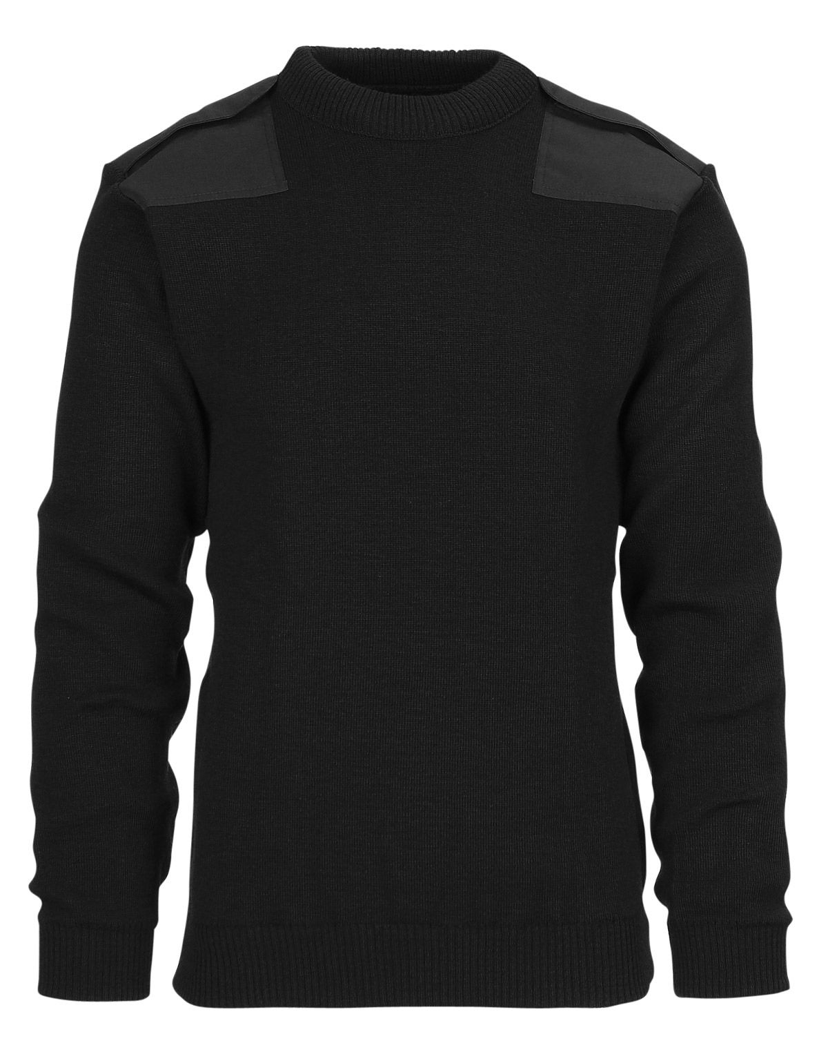 Fostex Nato Pullover Trøje i 100% Fin Uld Sort