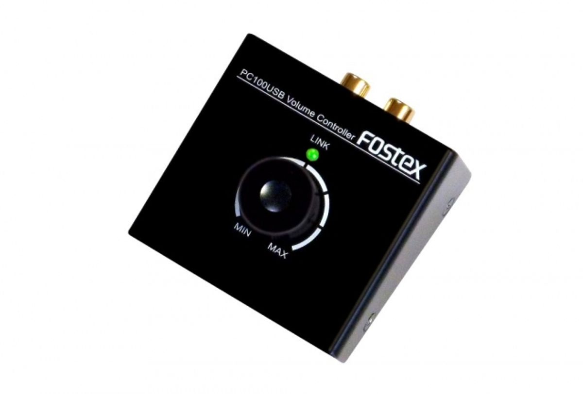 Fostex PC100USB - Volumekontrol til monitor - Sort