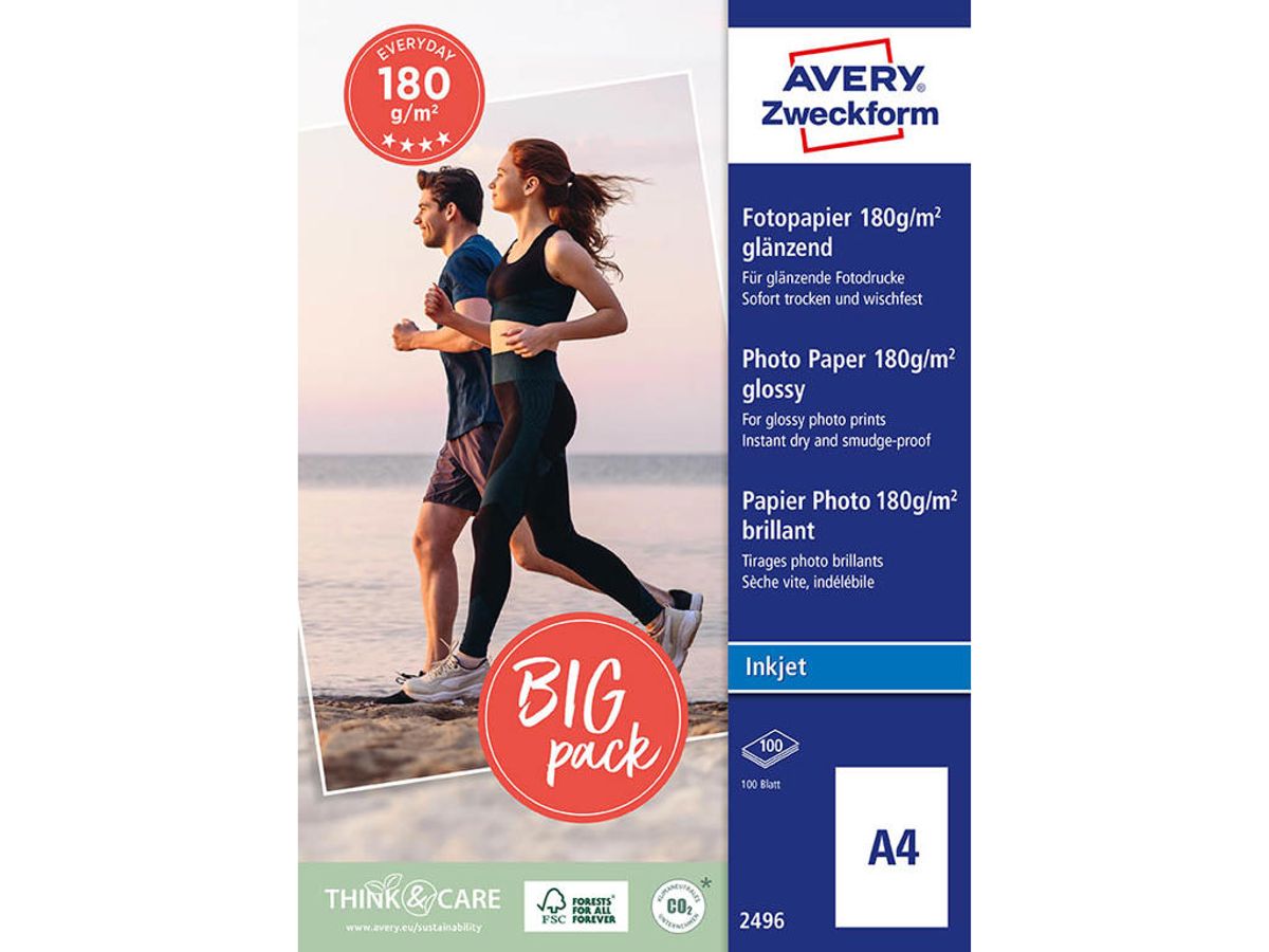 Fotopapir A4 180gr. Inkjet Classic Glossy 50 ark