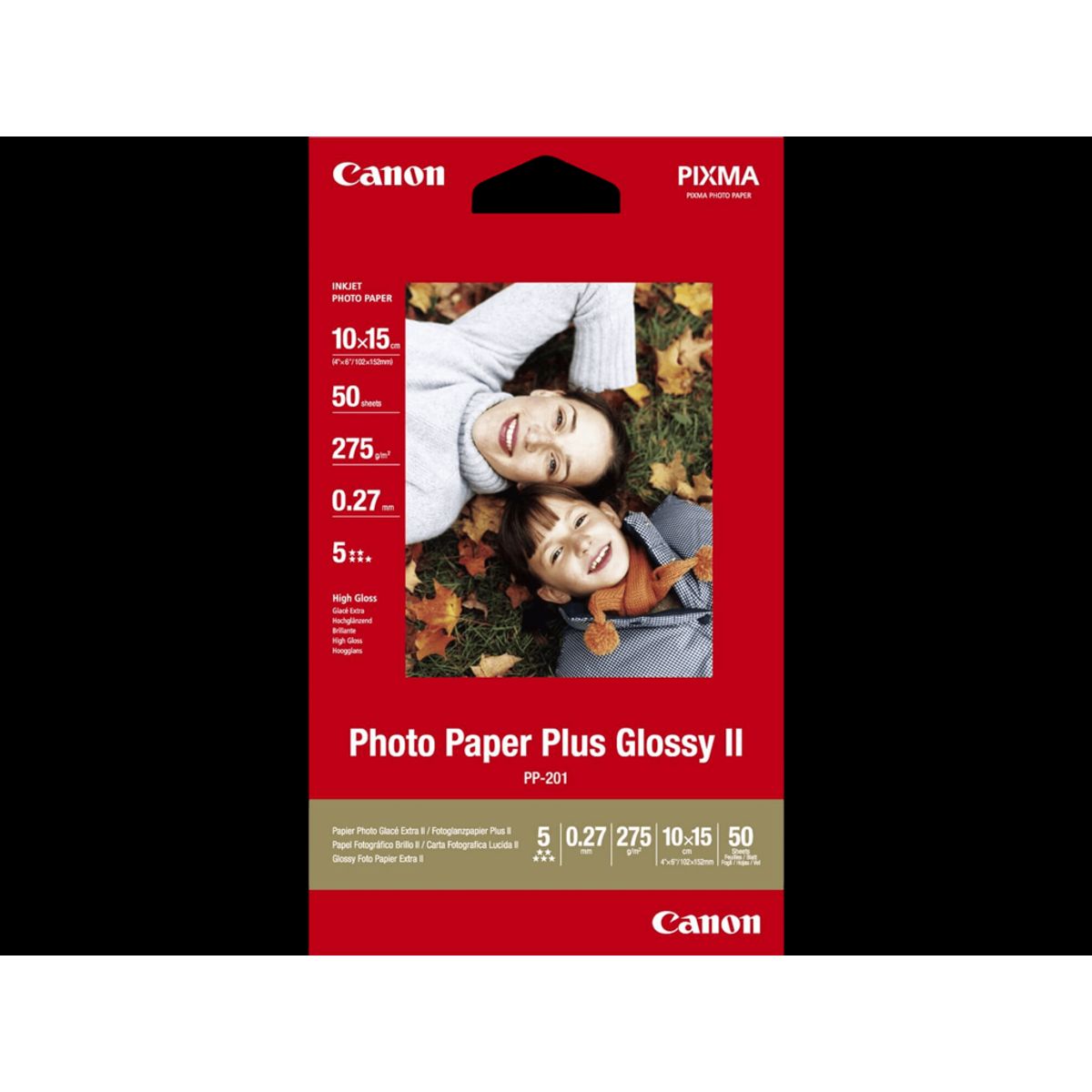 Fotopapir Canon 10x15 cm Pp-201 Glossy 50 ark