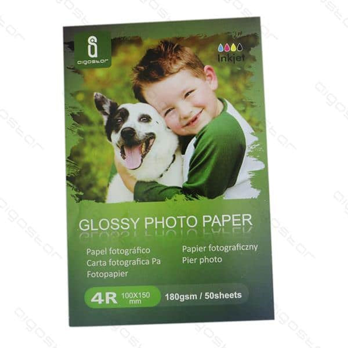 Fotopapir glossy 180 g 100x150mm A6 50 stk.