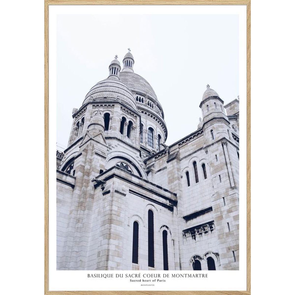 Fotoplakat - Sacré-Coeur-kirken i Paris