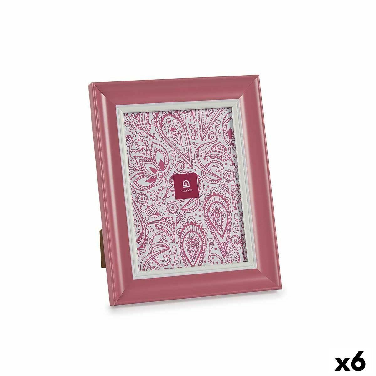 Fotoramme Krystal Pink Plastik (6 enheder) (2 x 26 x 21 cm)