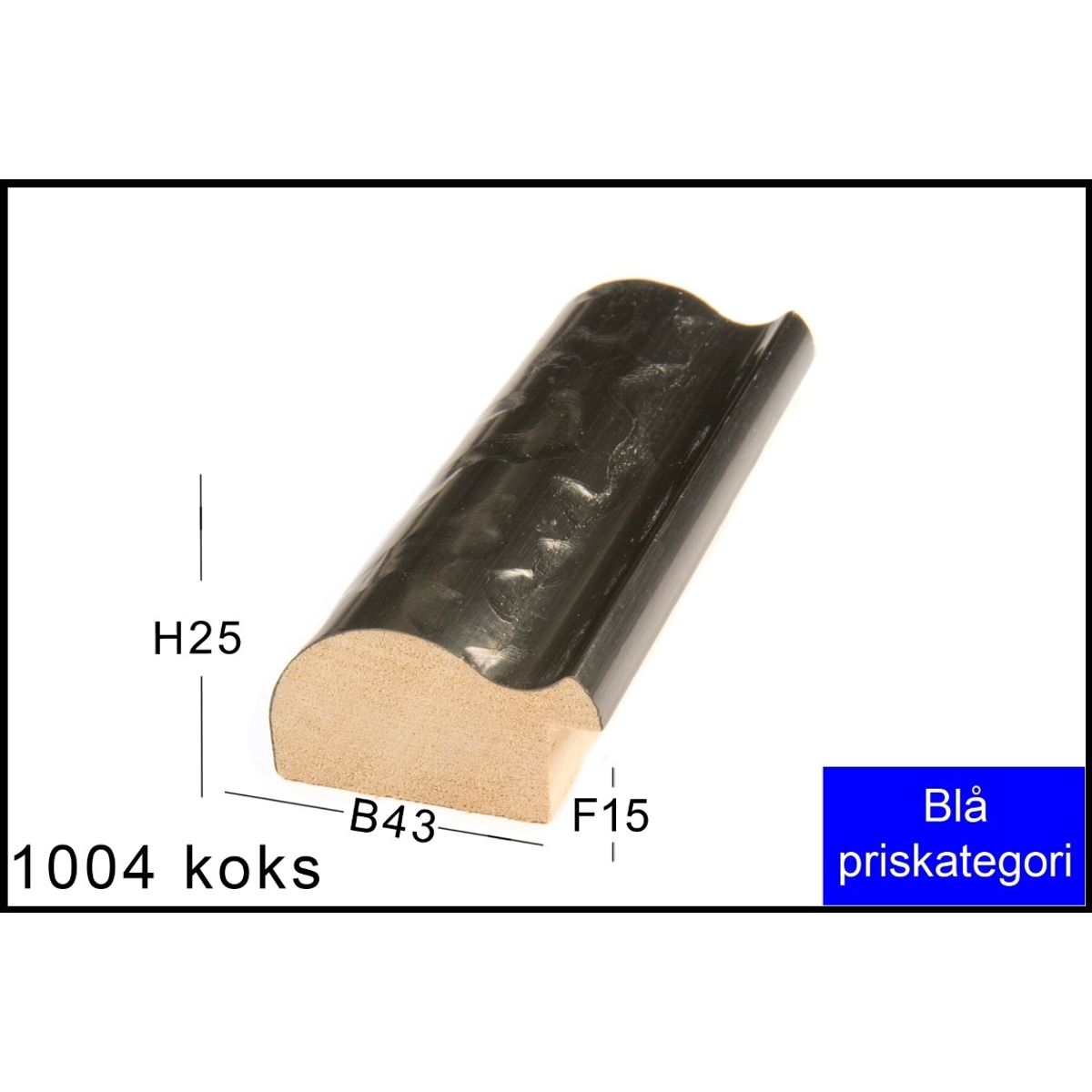 Fotoramme Nr. 1004 Hamret Koks-10x15