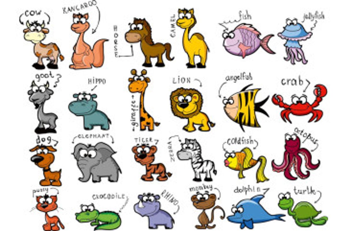 Fototapet - Set Of Animals