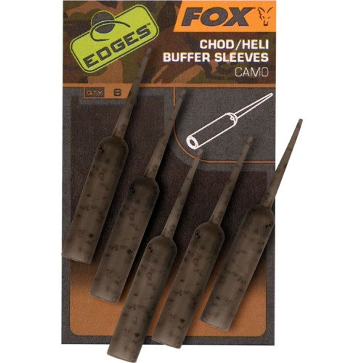 Fox Edges Chod/Heli Buffer Sleeves Camo