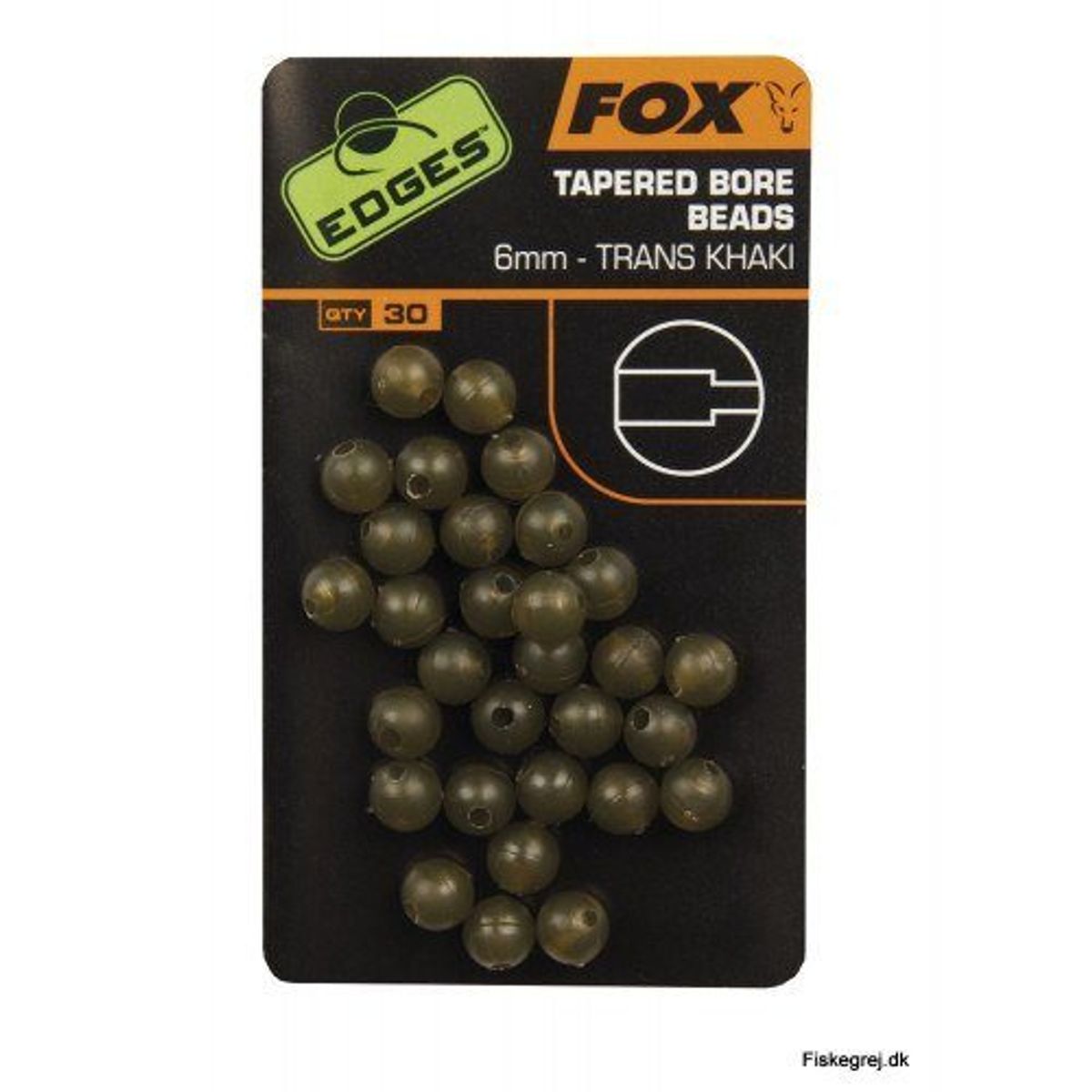 Fox Edges Tapered Bore Beads