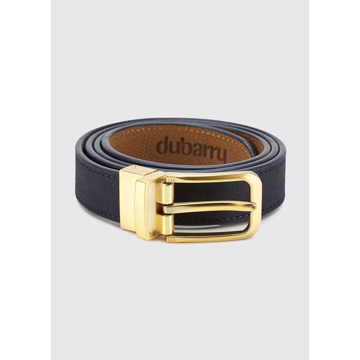 Foynes Reversible Ladies Belt bælte, læder, navy/tan - 30-32