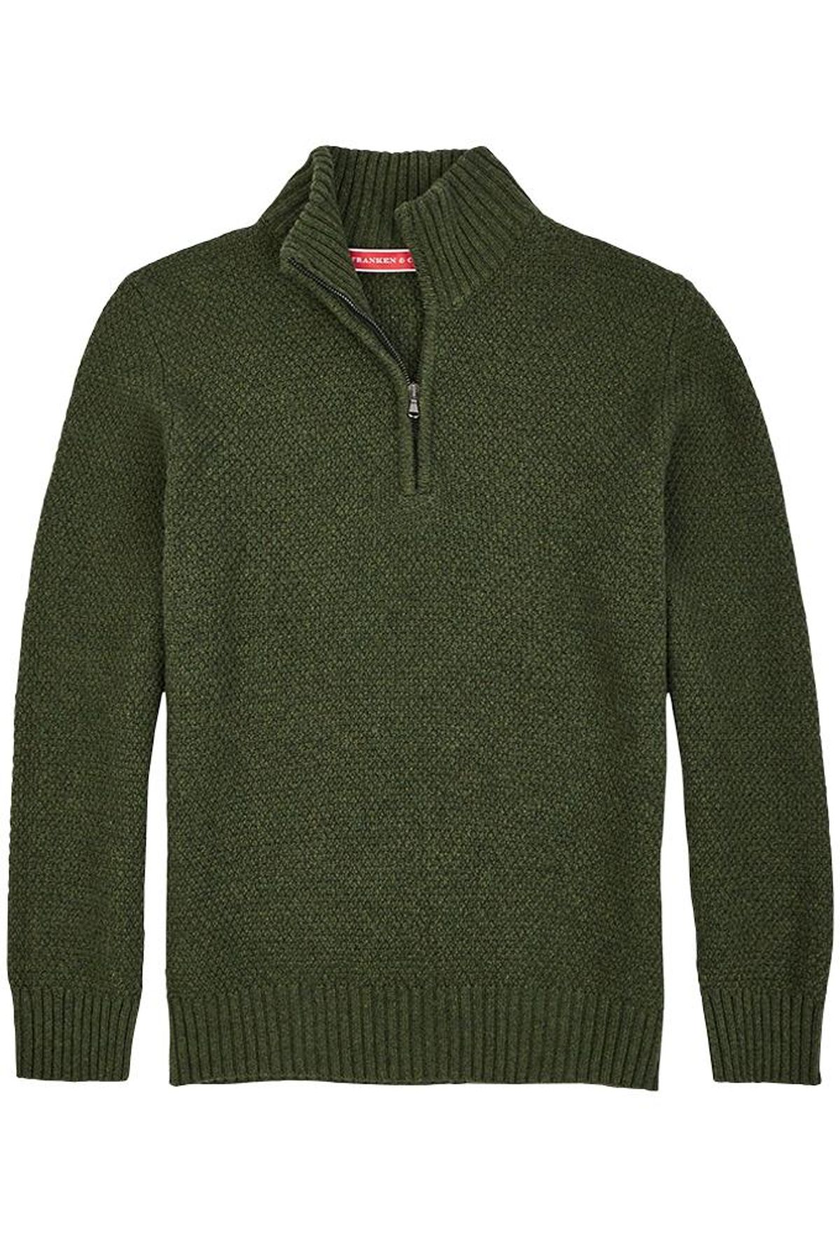 Franken & Cie Mens Troyer jumper, oliven - 48 (S)