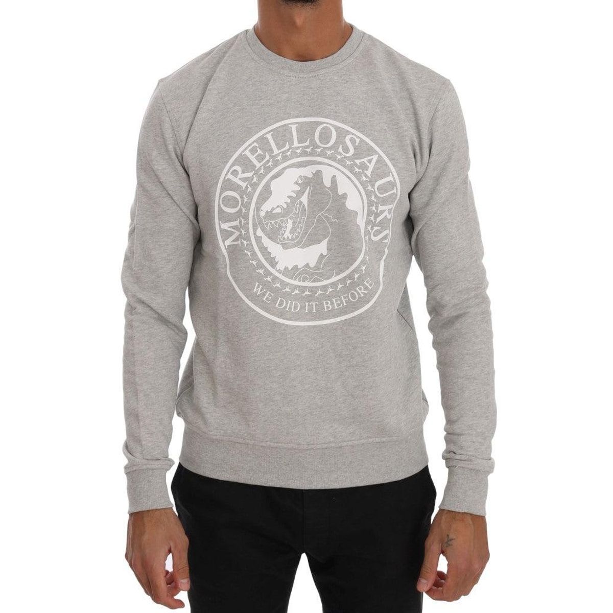 Frankie Morello Chic Morellosaurs Crewneck Cotton Sweater