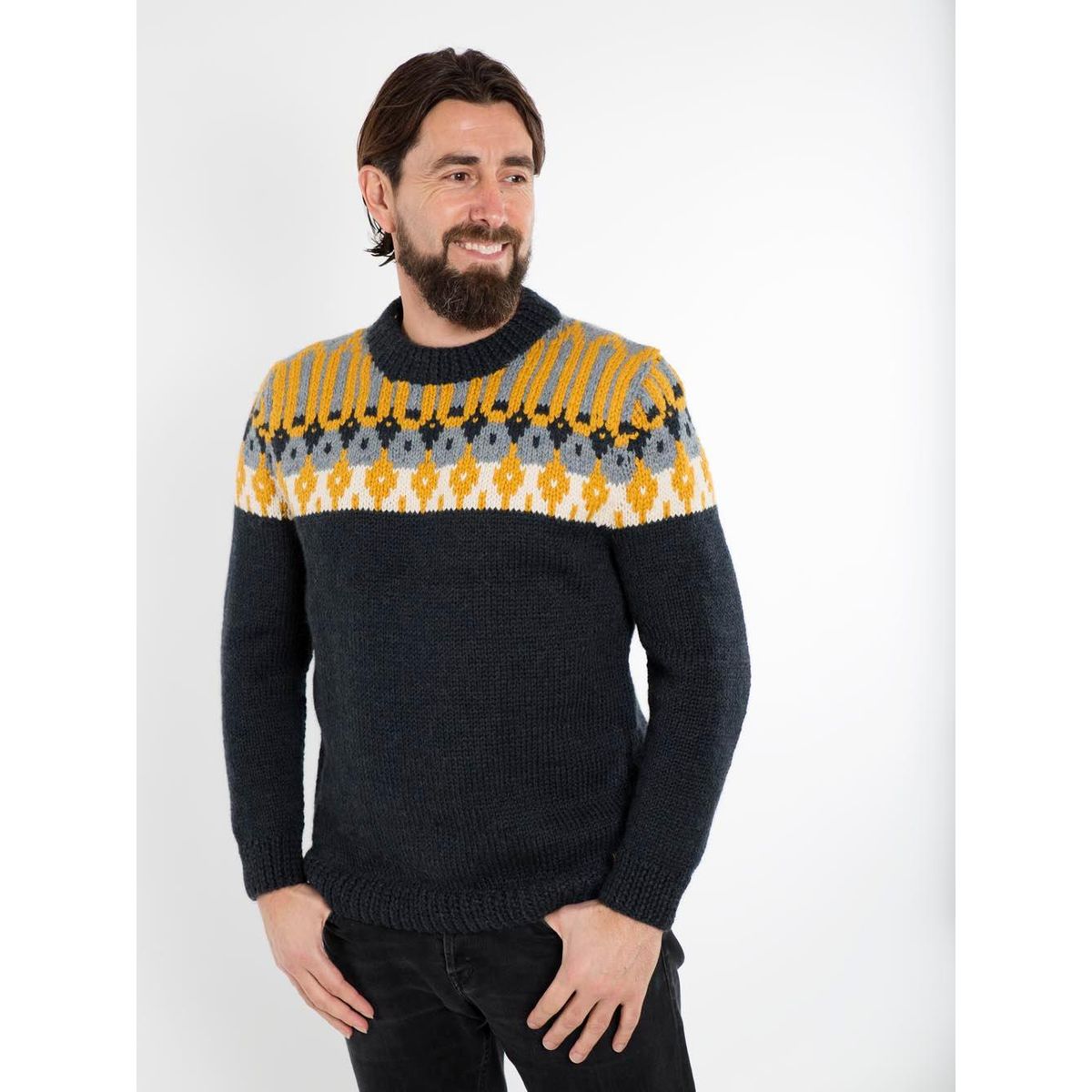 Frede Sweater - Fuza Wool - Navy Melange