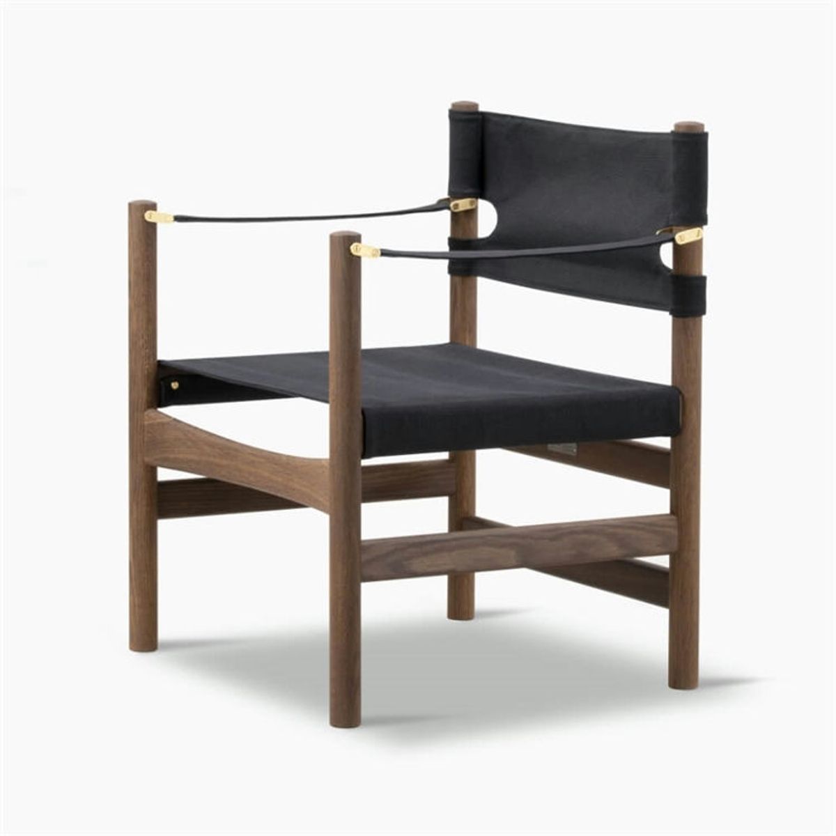 Fredericia Furniture Canvas 21 Chair Black Canvas & Smoked Oak Oiled