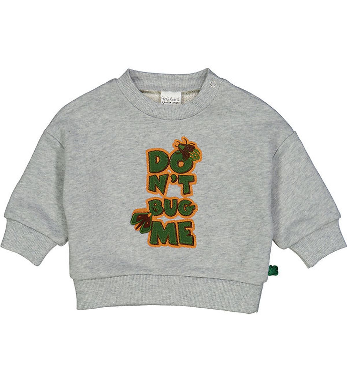 Freds World Sweatshirt - Dont Bug Me - Gråmeleret