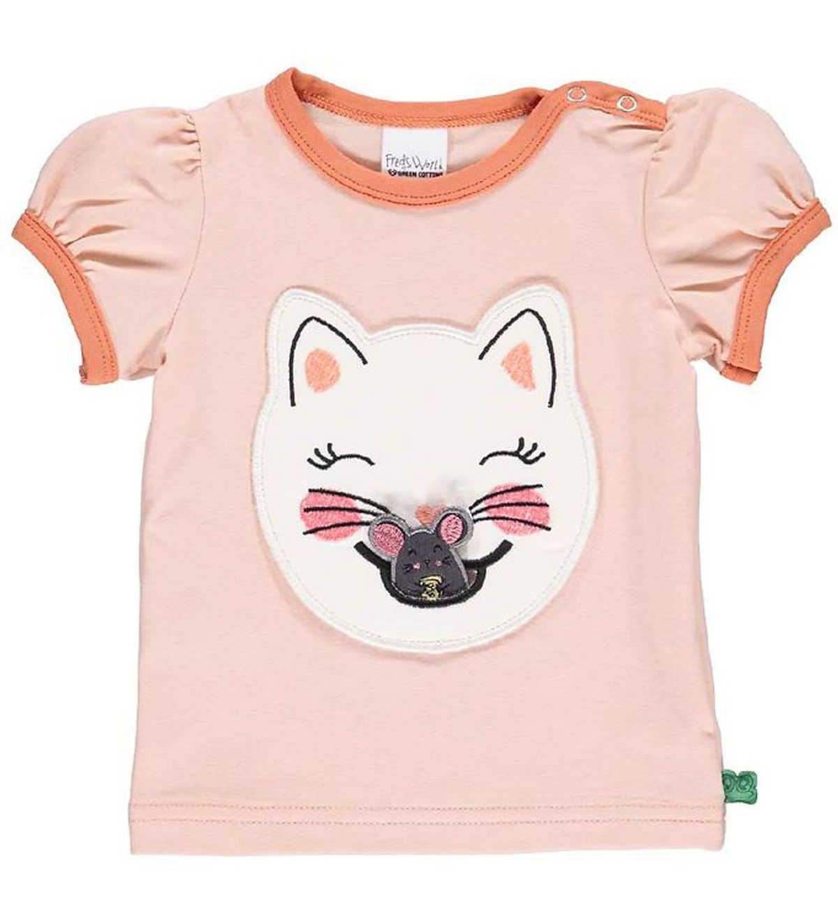 Freds World T-shirt - Hello Cats - Rose Cream