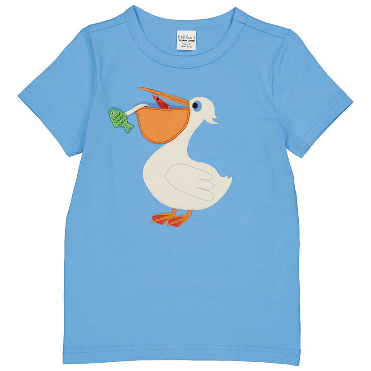 Freds World T-shirt - Hello Pelican - All Blue