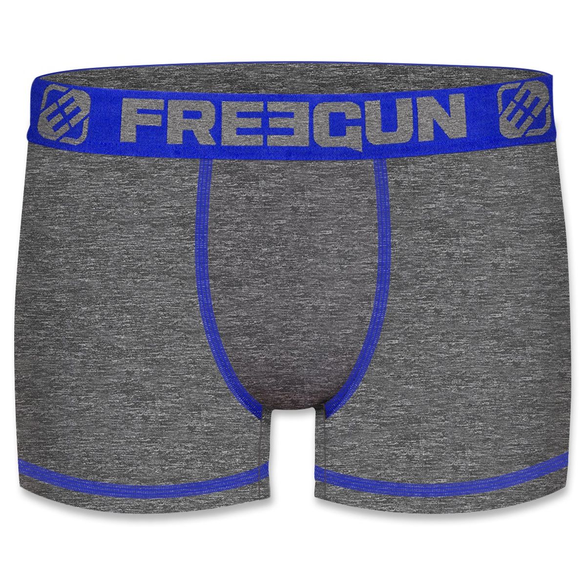 Freegun Boxershorts i Microfiber - Grå med Blå