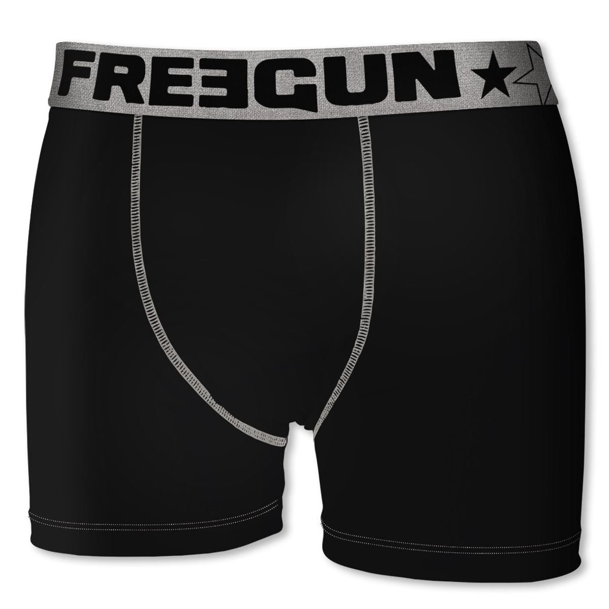 Freegun Boxershorts i Microfiber - Metallic Sølv