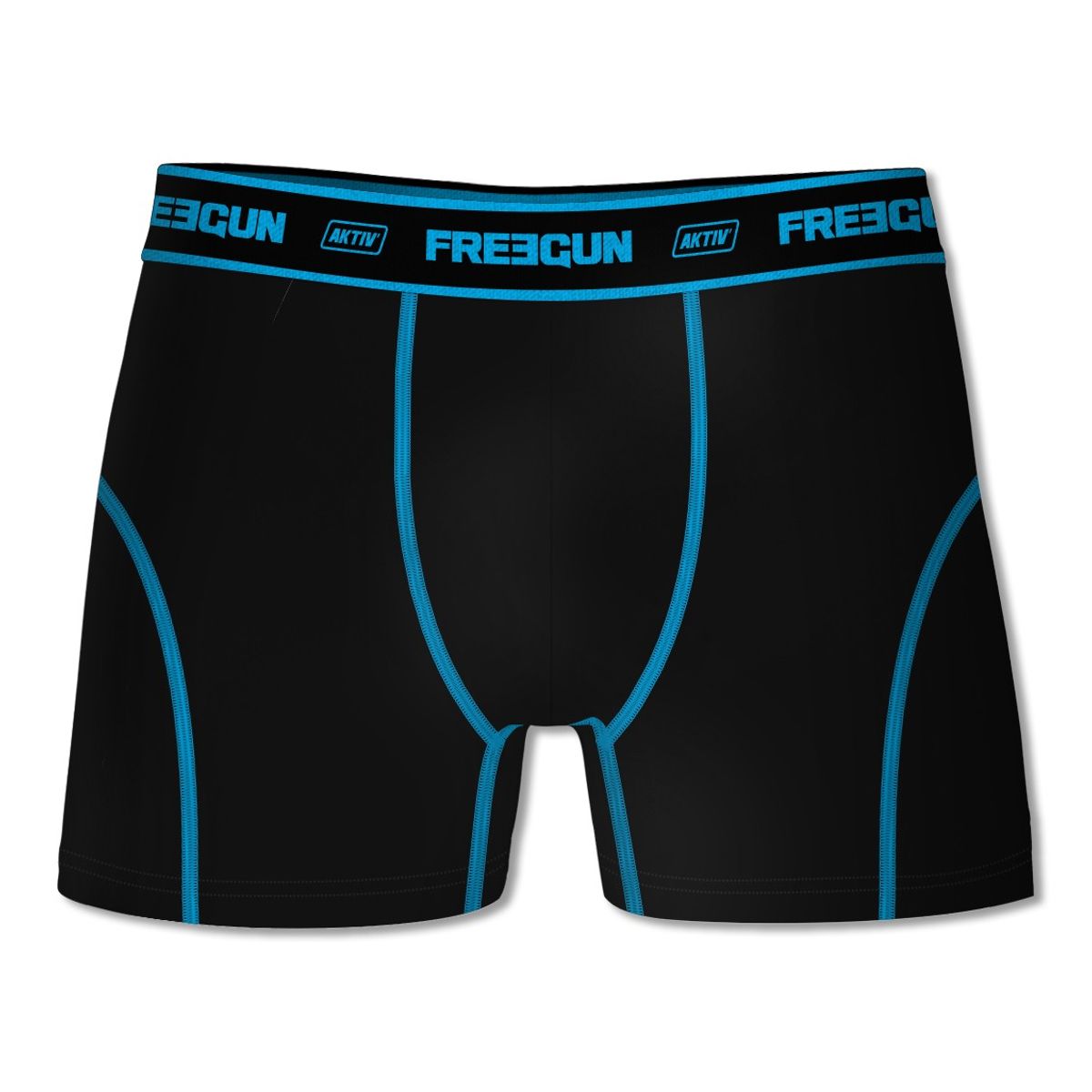 Freegun Sports Boxershorts i Microfiber - Sort/Blå