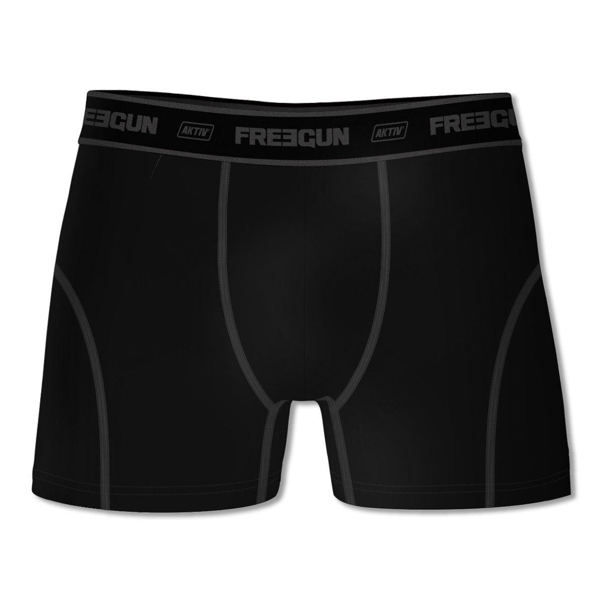 Freegun Sports Boxershorts i Microfiber - Sort/Grå