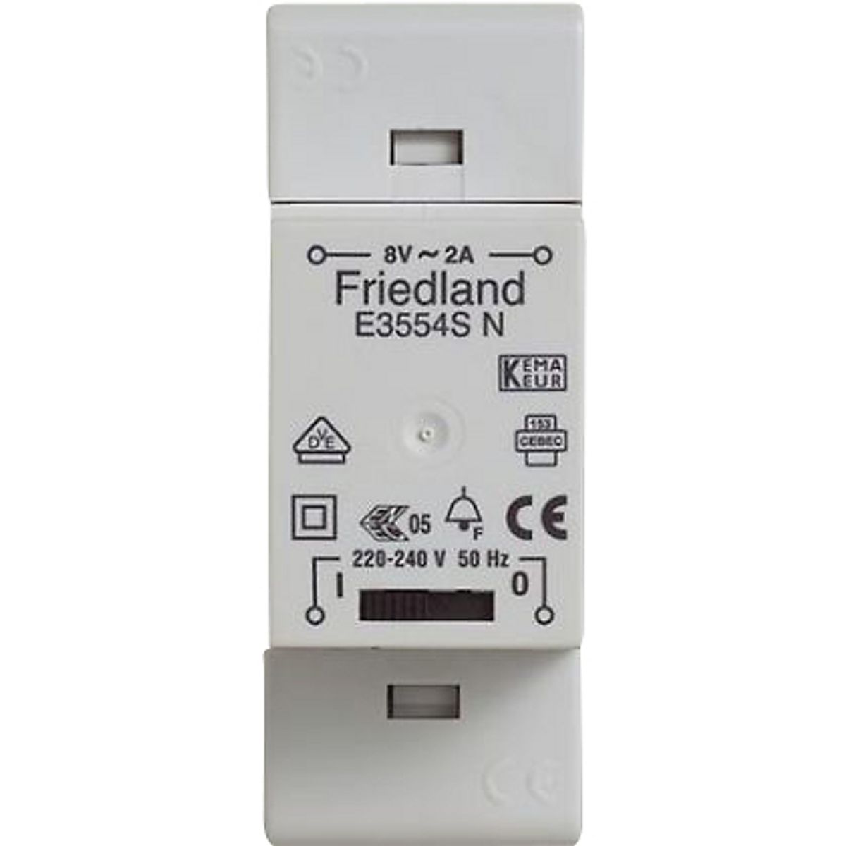 Friedland Trafo E3554N 8V 2A F/Din