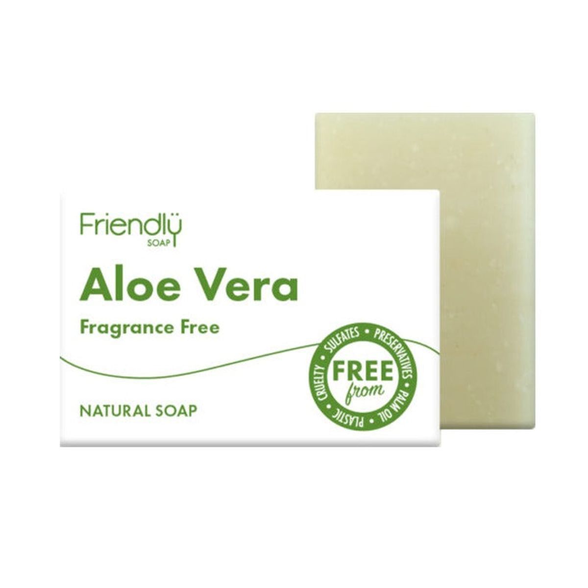 Friendly Soap - Friendly Sæbebar - Aloe Vera - 95 Gram