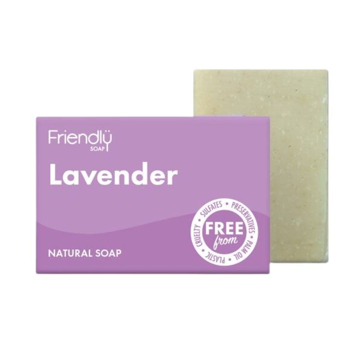 Friendly Soap - Friendly Sæbebar - Lavendel - 95 Gram