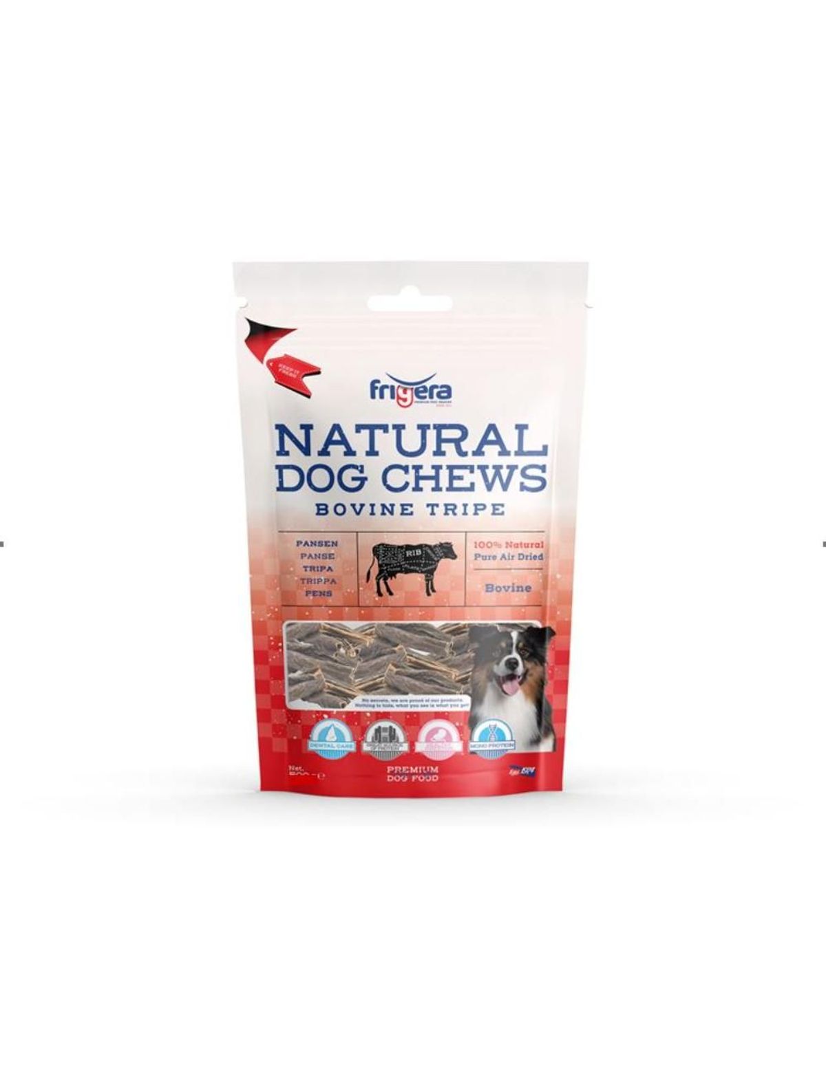 Frigera Natural Dog Chews Oksekallun 250g