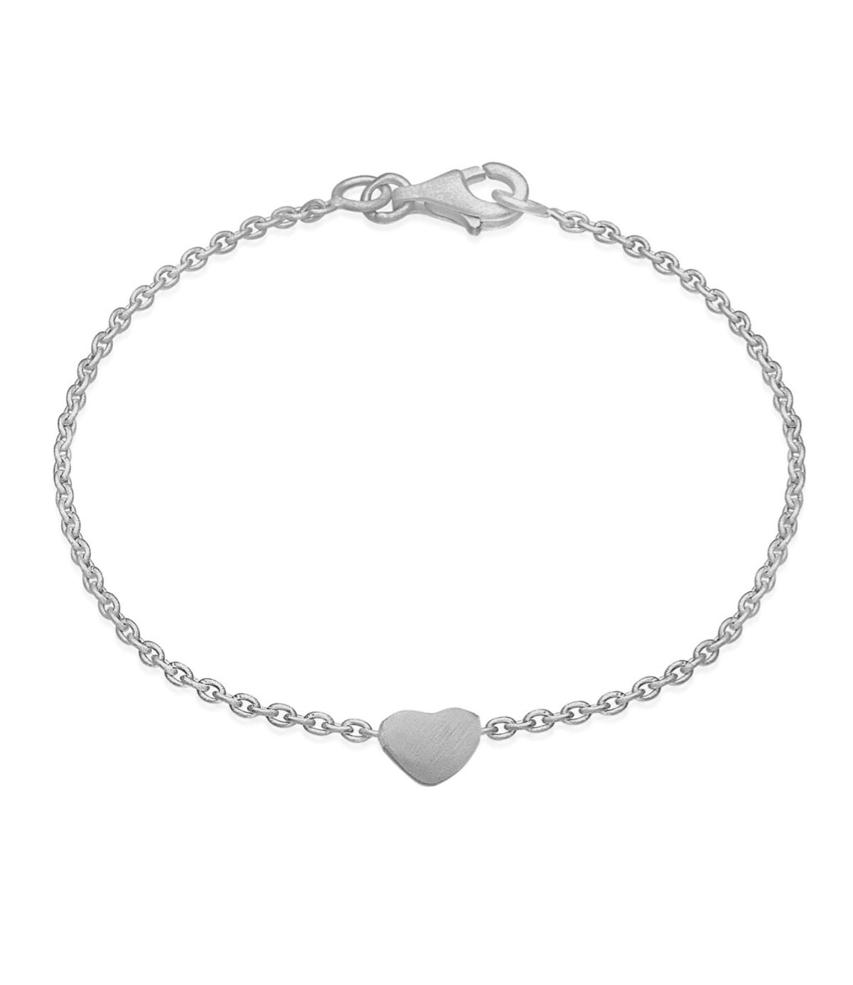 Frk. Lisberg Love Heart Armbånd i Sterling Sølv