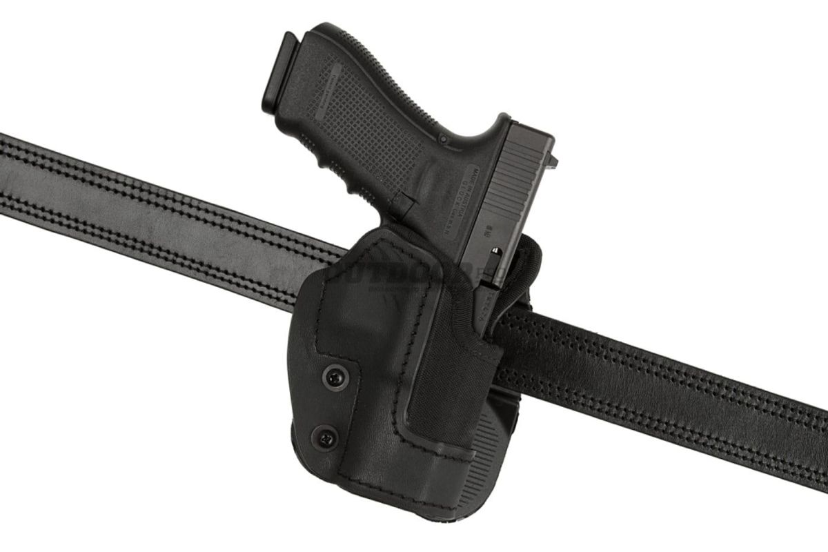 Frontline KNG Open Top Holster für Glock 17 Paddle Black