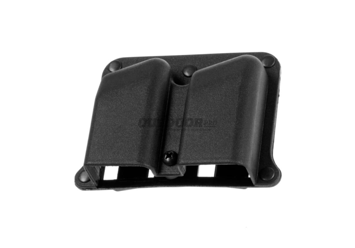 Frontline Polymer Double Pistol Mag Pouch Black