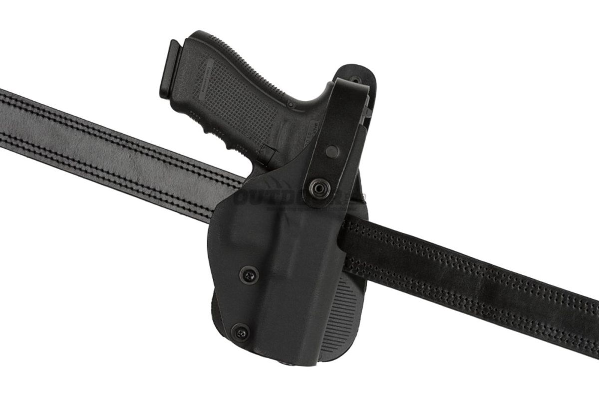 Frontline Thumb-Break Kydex Holster für Glock 17 Paddle Black