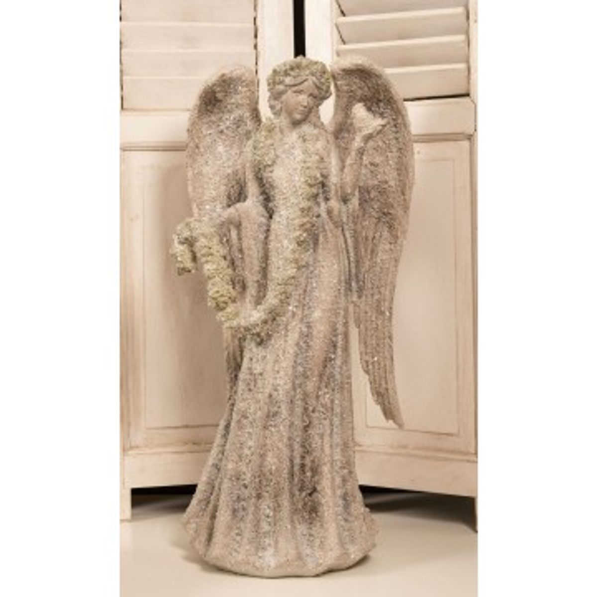 Frostdækket Engel 63 cm - Engle figurer - GodKarmaShop