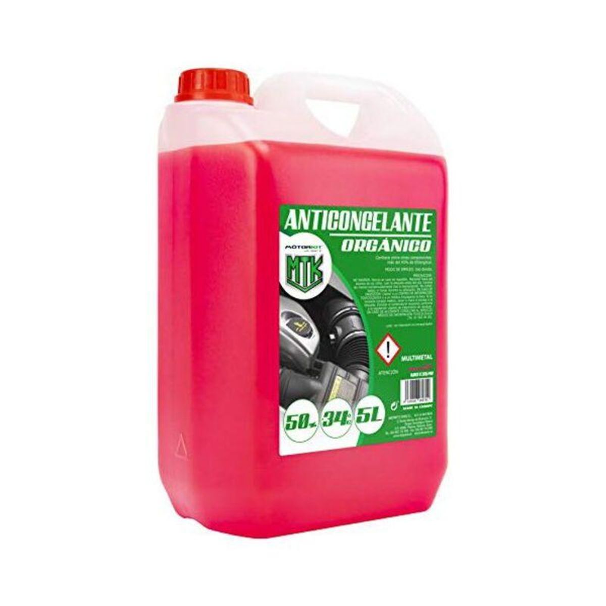 Frostvæske Motorkit 50% Pink (5 L)