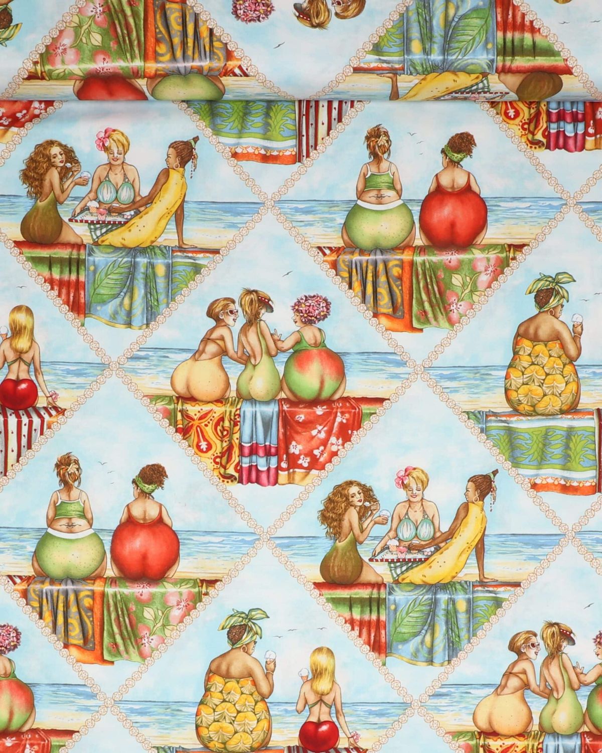 Fruit ladies - Patchwork - 100% Bomuld