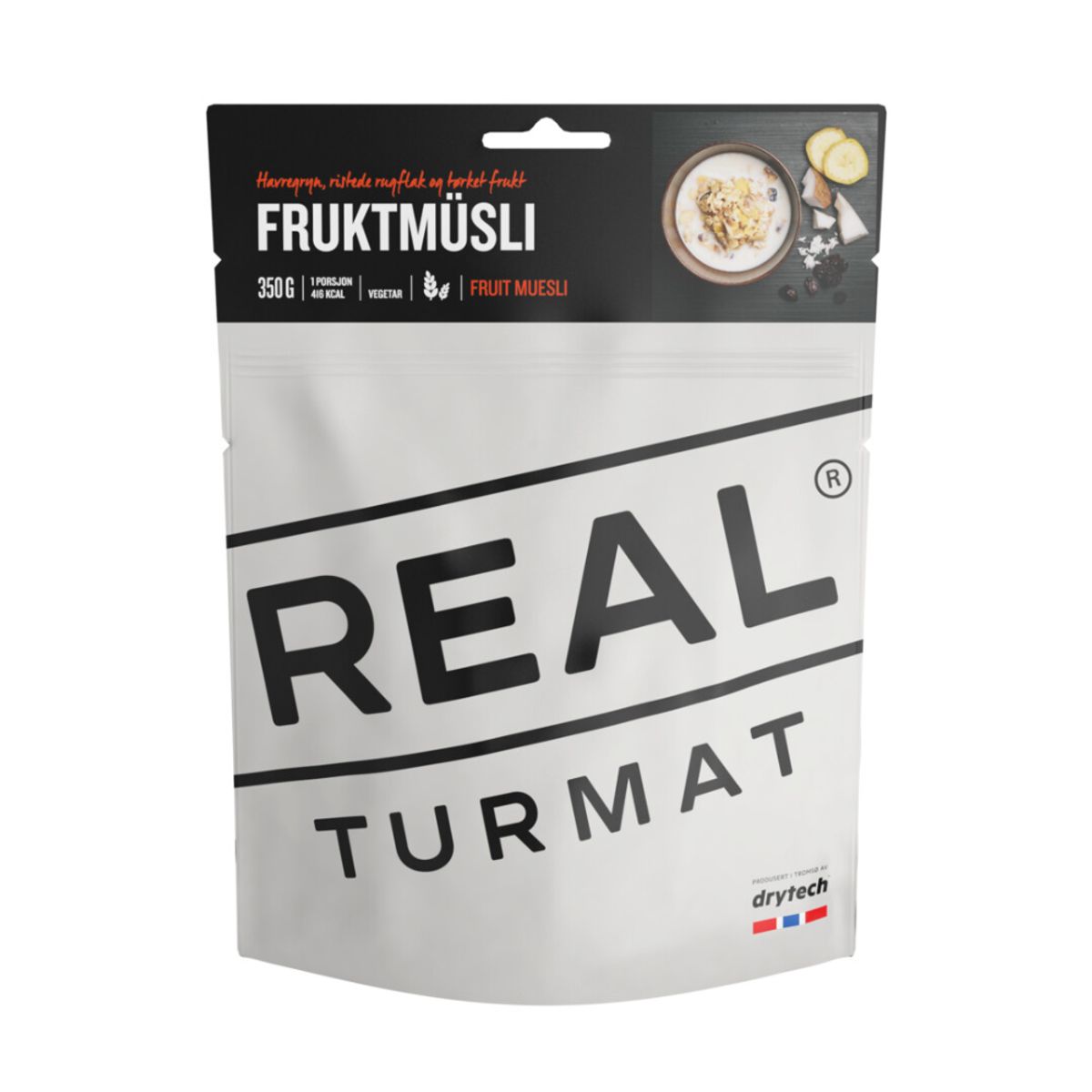 Frysetørret mad Frugt müsli morgenmad REAL Turmat