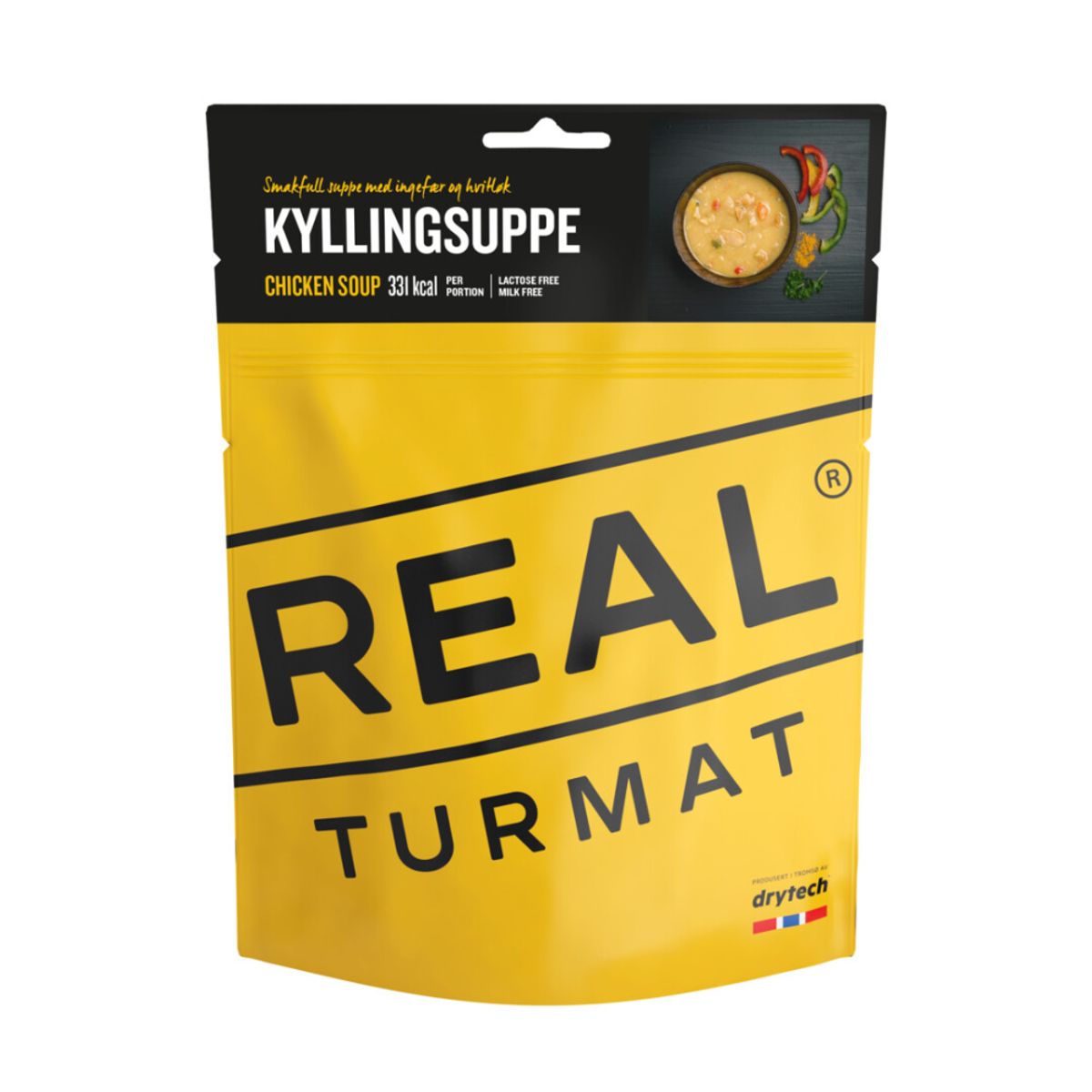 Frysetørret mad - Kyllingesuppe - REAL Turmat