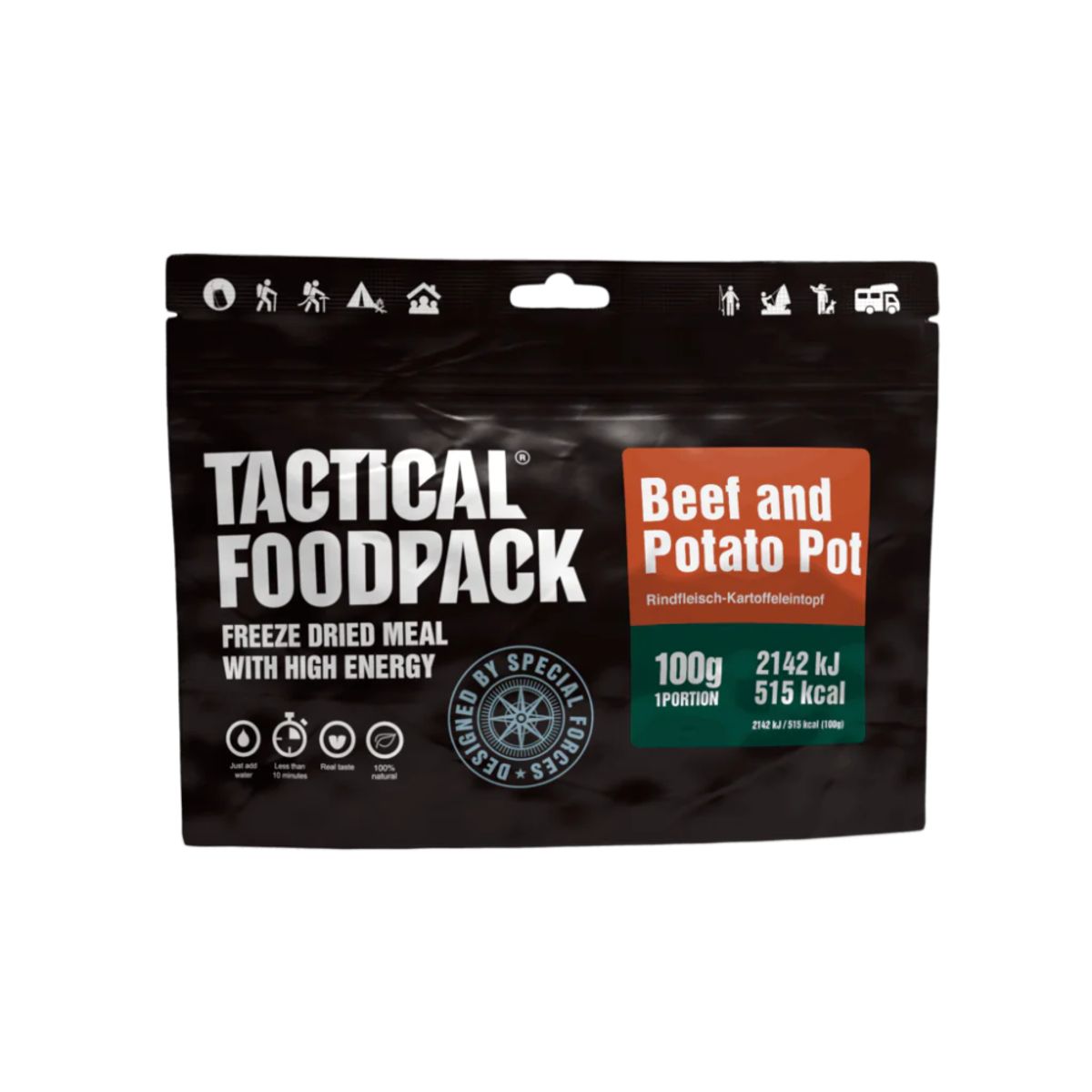 Frysetørret mad - Okse og kartoffelgryde - Tactical Foodpack®