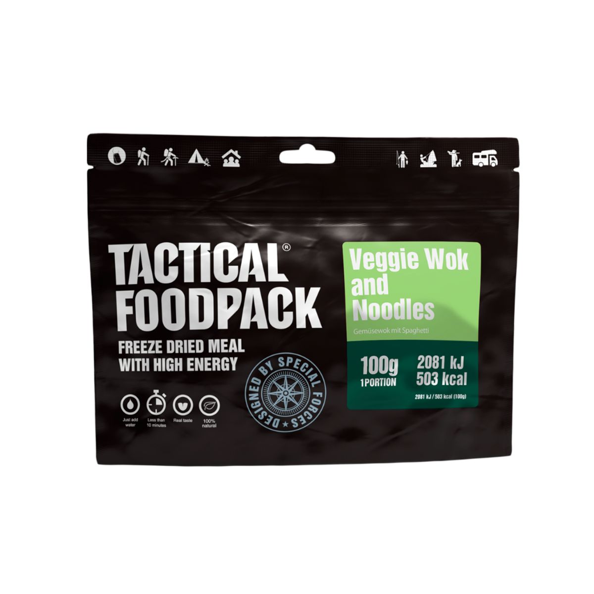 Frysetørret mad - Veggie Wok og nudler - Tactical Foodpack®