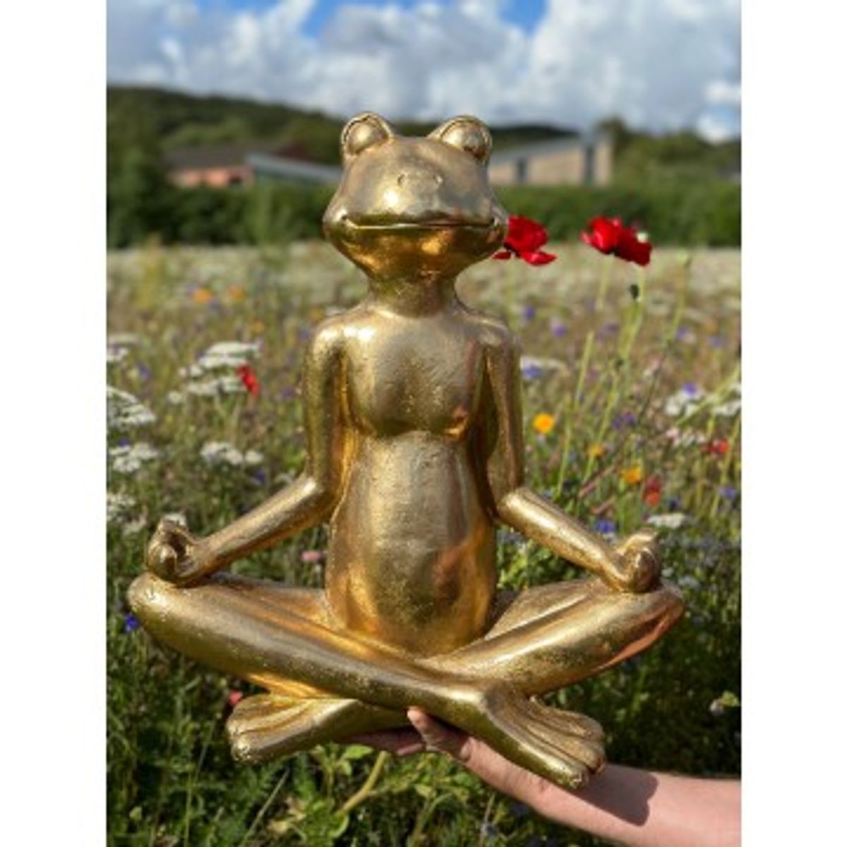 Frø Guld 62 cm - Frø figurer - GodKarmaShop