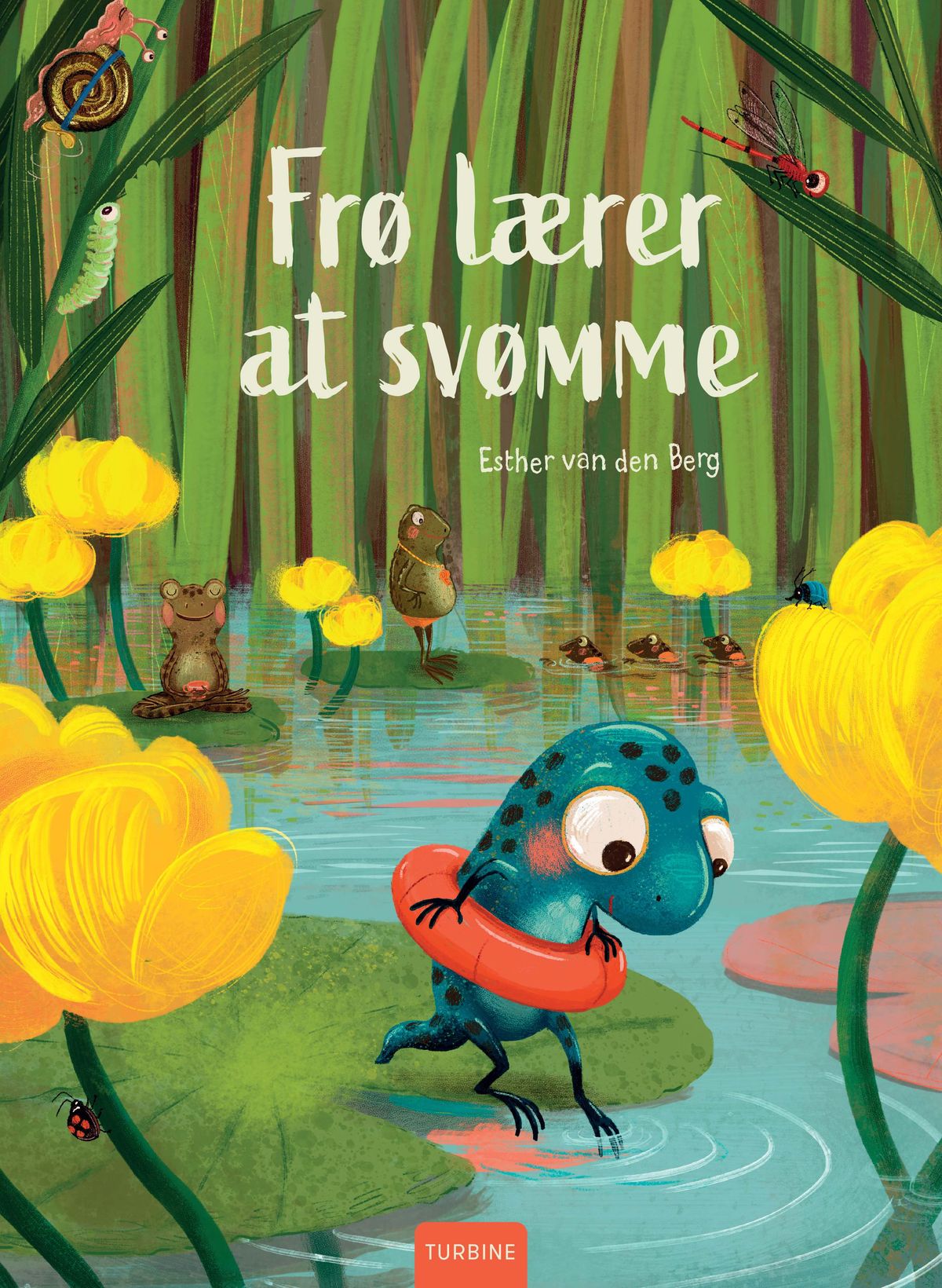 Frø lærer at svømme