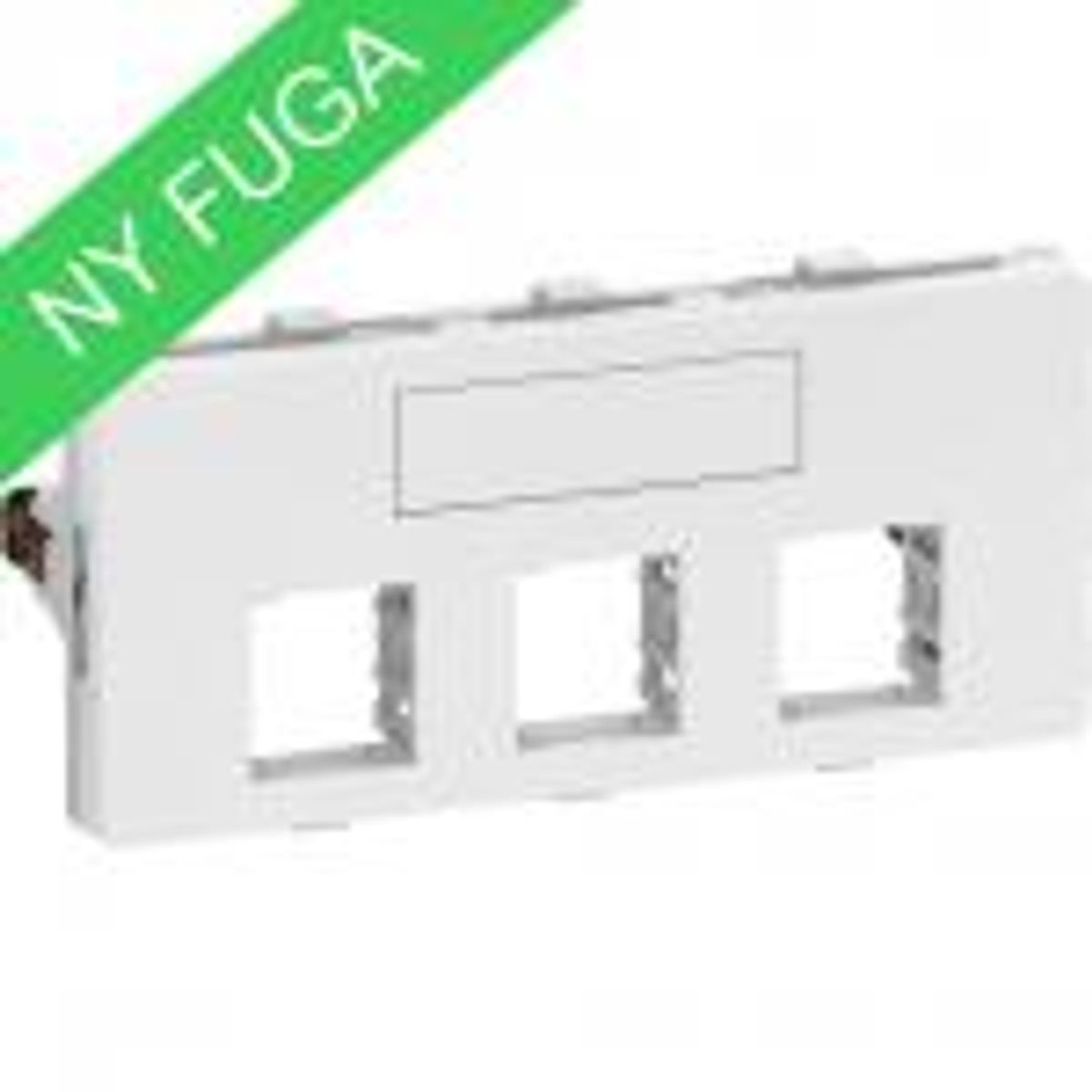 Fuga Dataudtag 3xrj45 2m Hvid