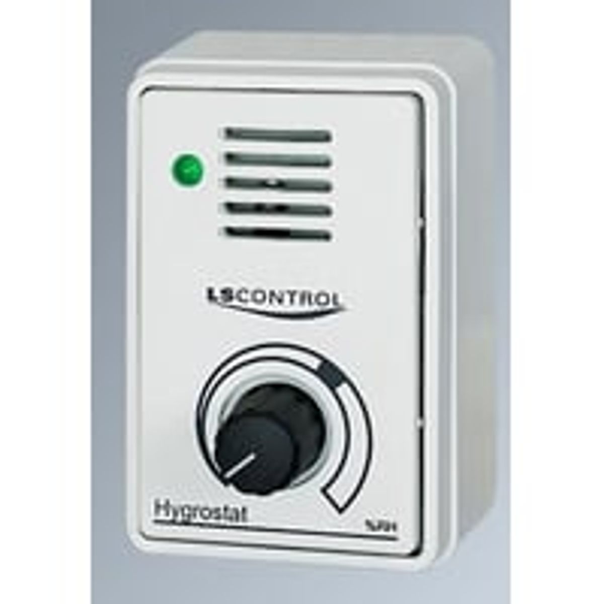 FUGA hygrostat ES 436 med indbygget fugtsensor (inkl. underlag og ramme), 230Vac / 50Hz, 1 modul, hvid - LS Control