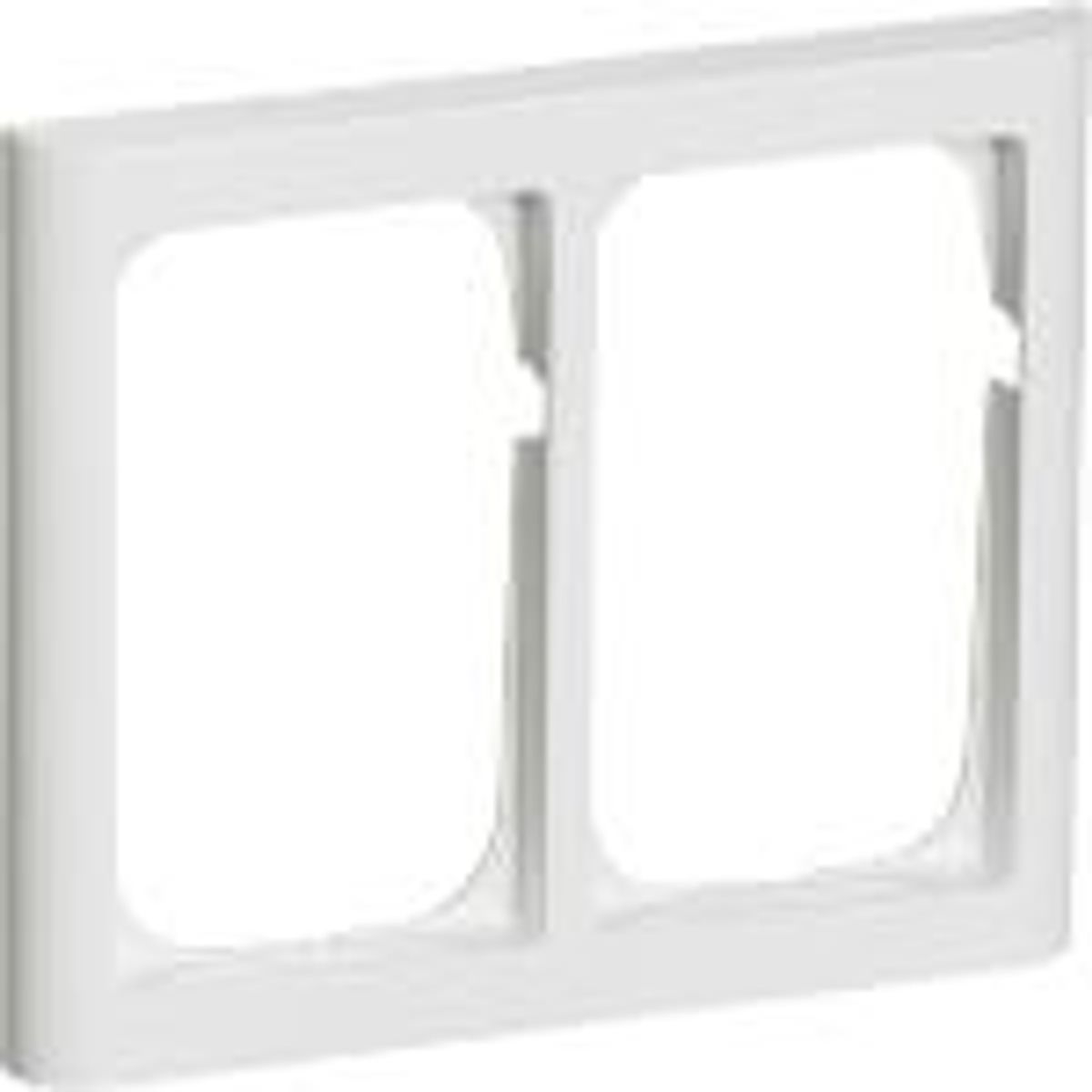 FUGA ® Softline Ramme 63 1,5 modul vandret dobbelt, hvid