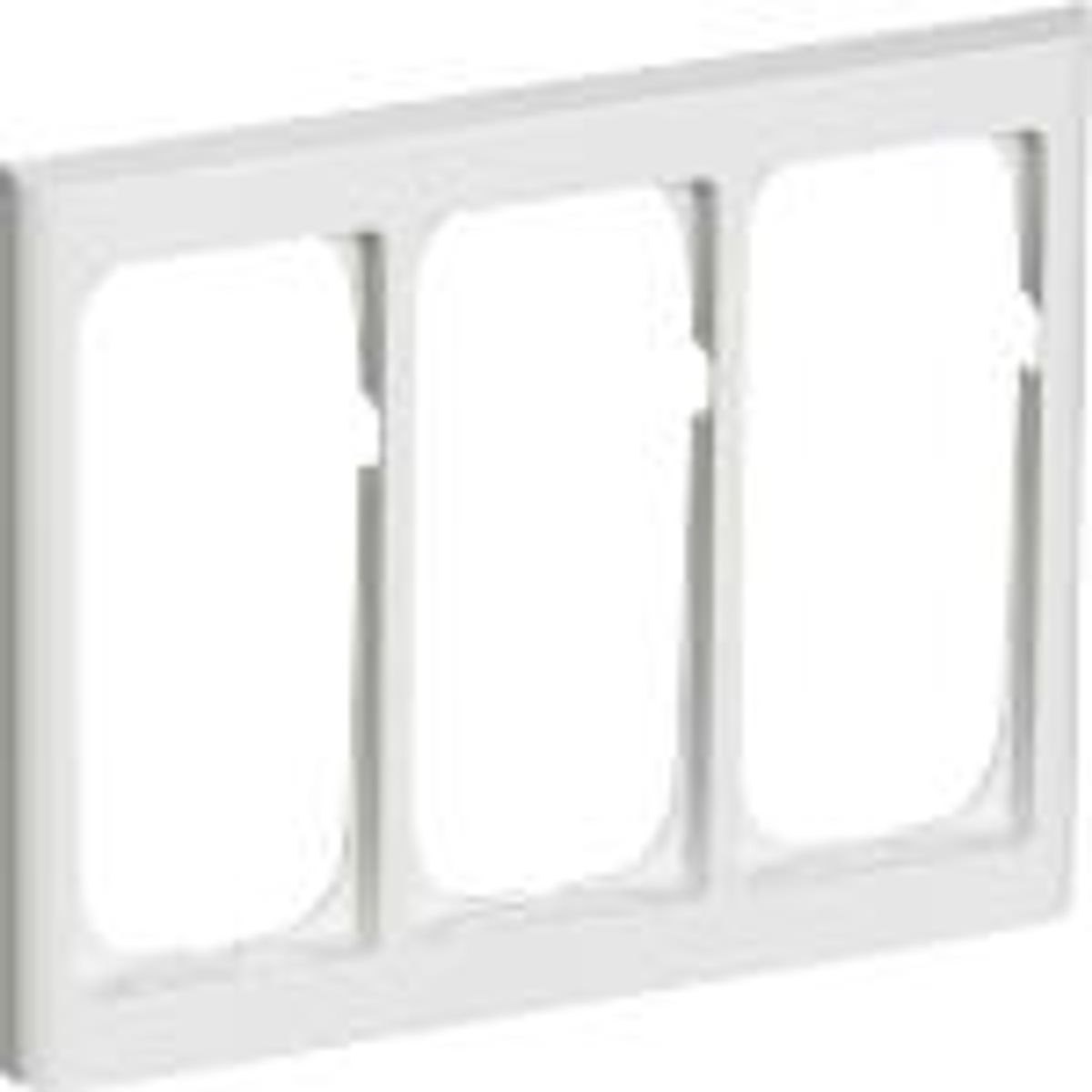 FUGA ® Softline Ramme 63 1,5 modul vandret tripel, hvid